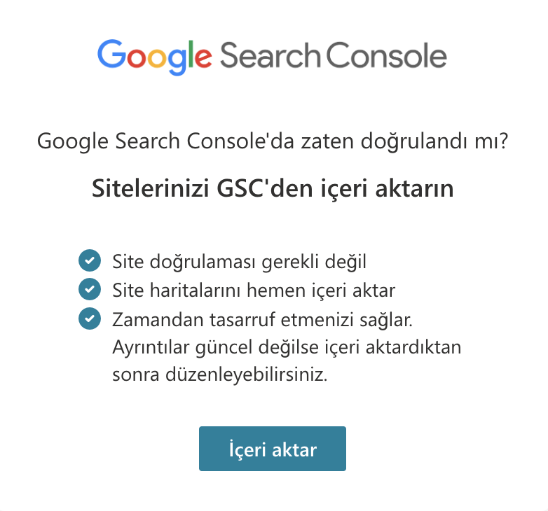 Google Search Console İle Bing Webmaster Tools doğrulama 
